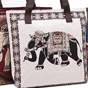 Elephant Large bag with Trunk up